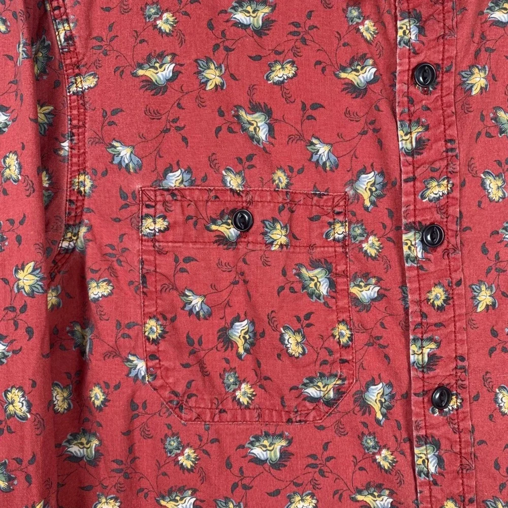 Denim & Supply Ralph Lauren Red Floral Button-Down Shirt